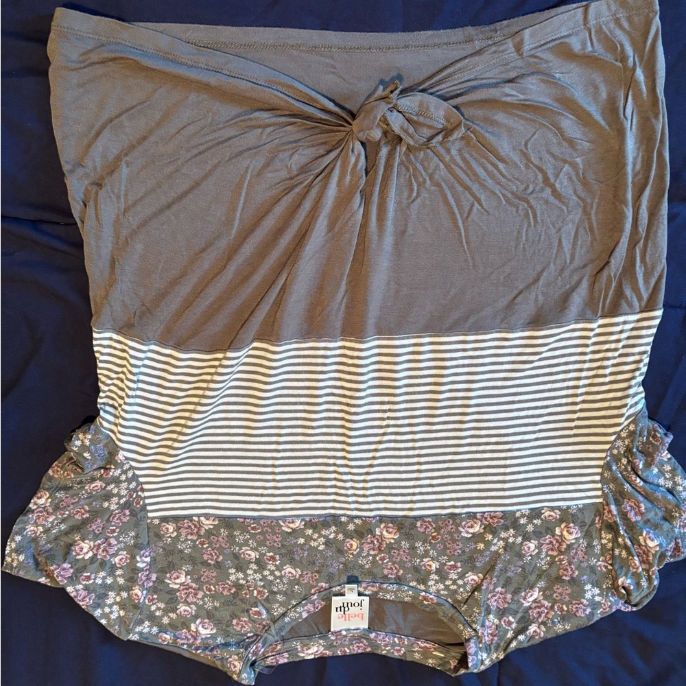 Belle du Jour Floral and Striped Top